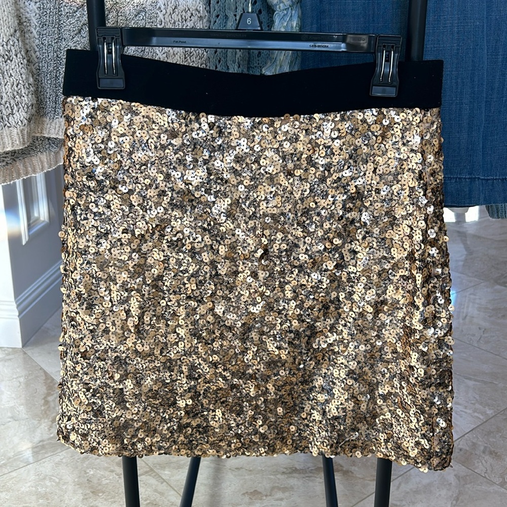 Gold Sparkly Skirt